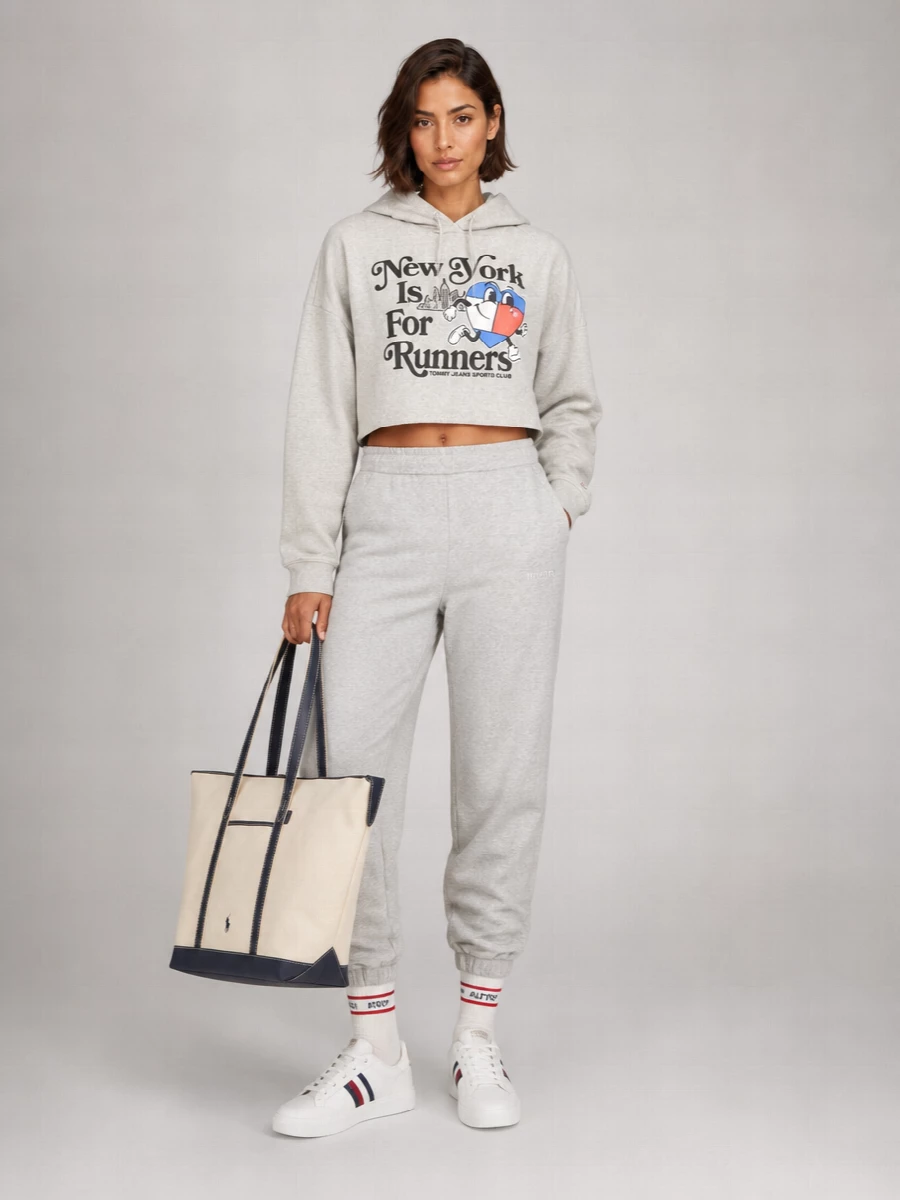Tommy Hilfiger Cotton Cropped Hoodie