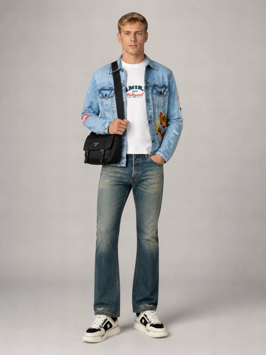 Amiri Leather Low-Top Sneakers