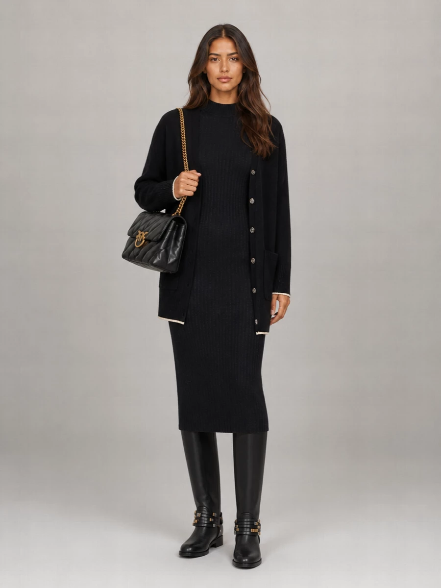 Pinko Love Bag Puff Lamb Leather Shoulder Bag