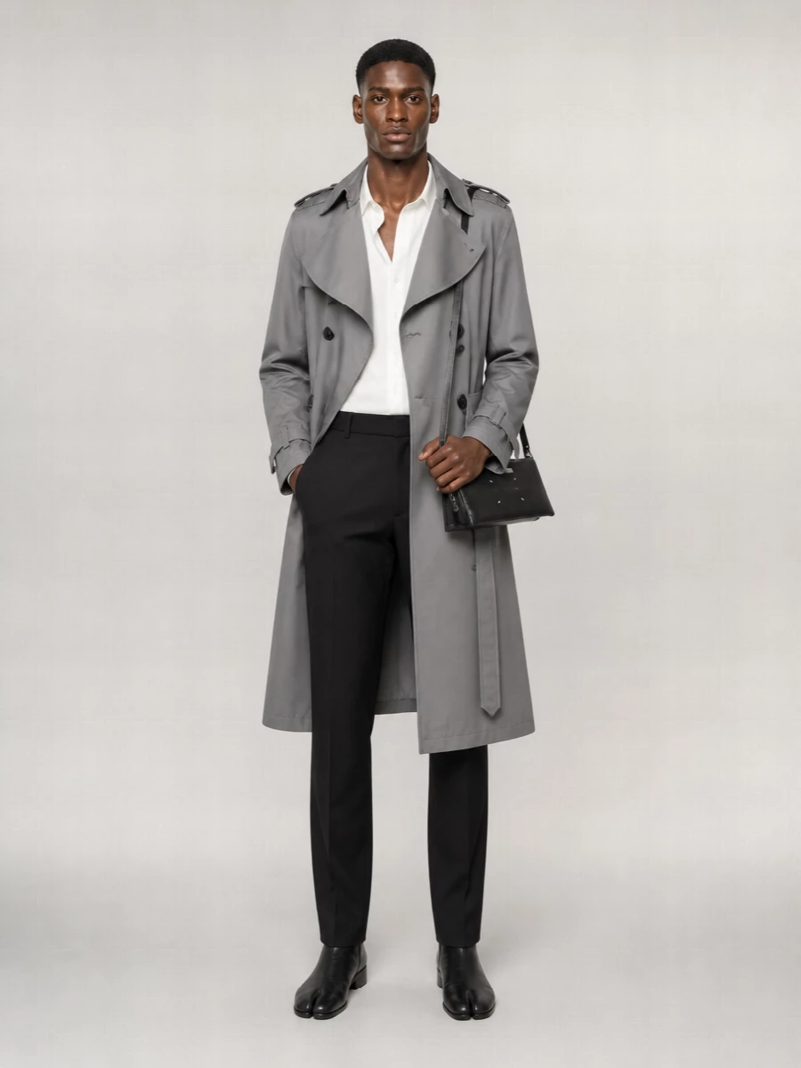 Maison Margiela Cotton Blend Trench Coat