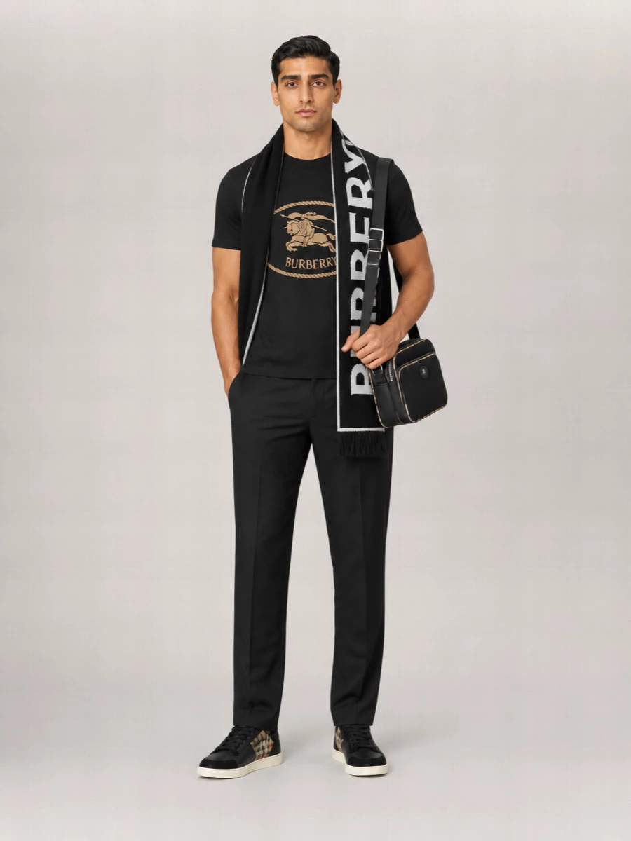 Burberry Cotton Jersey Short-Sleeve T-Shirt