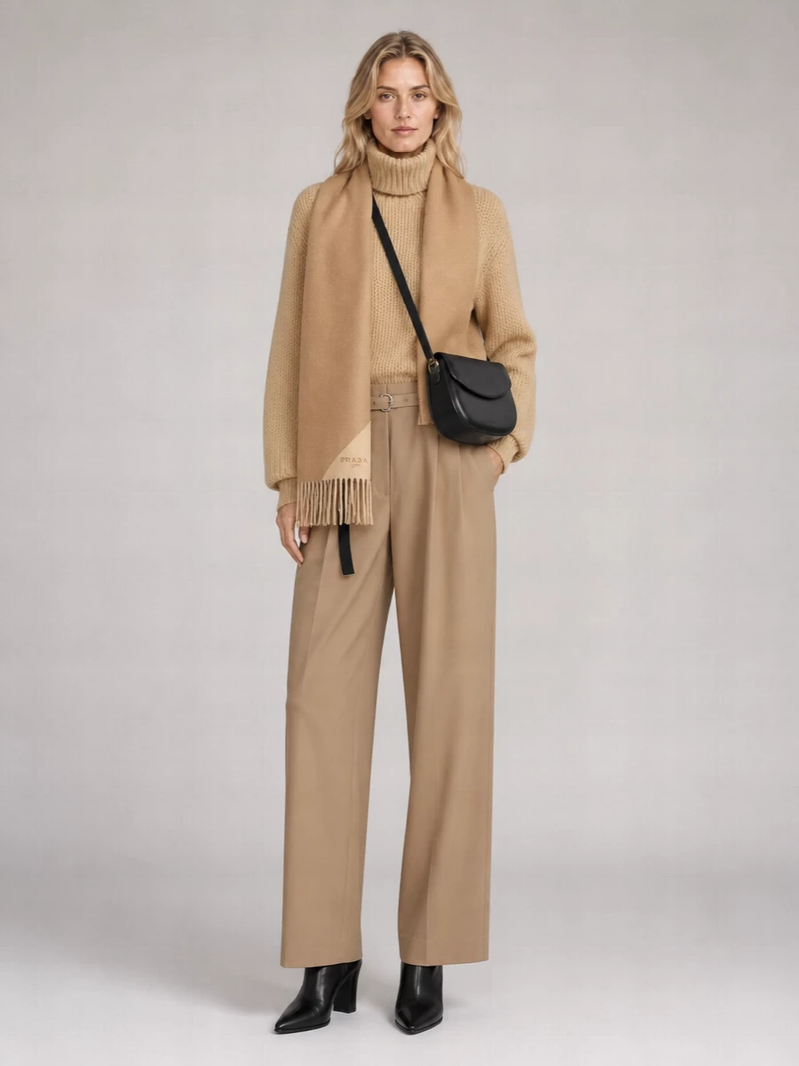 Jil Sander Wool High Neck Long Sleeve Jumper