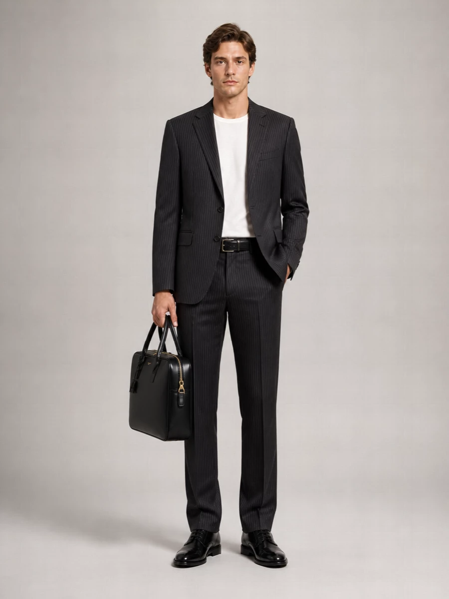 Saint Laurent Calfskin Leather Derby Shoes
