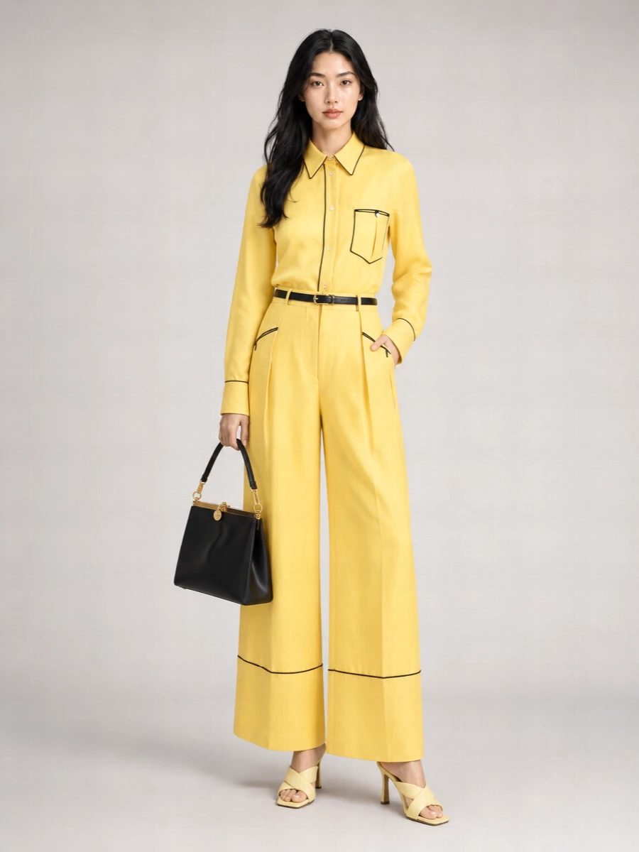 Bally Silk Wide-Leg Trousers
