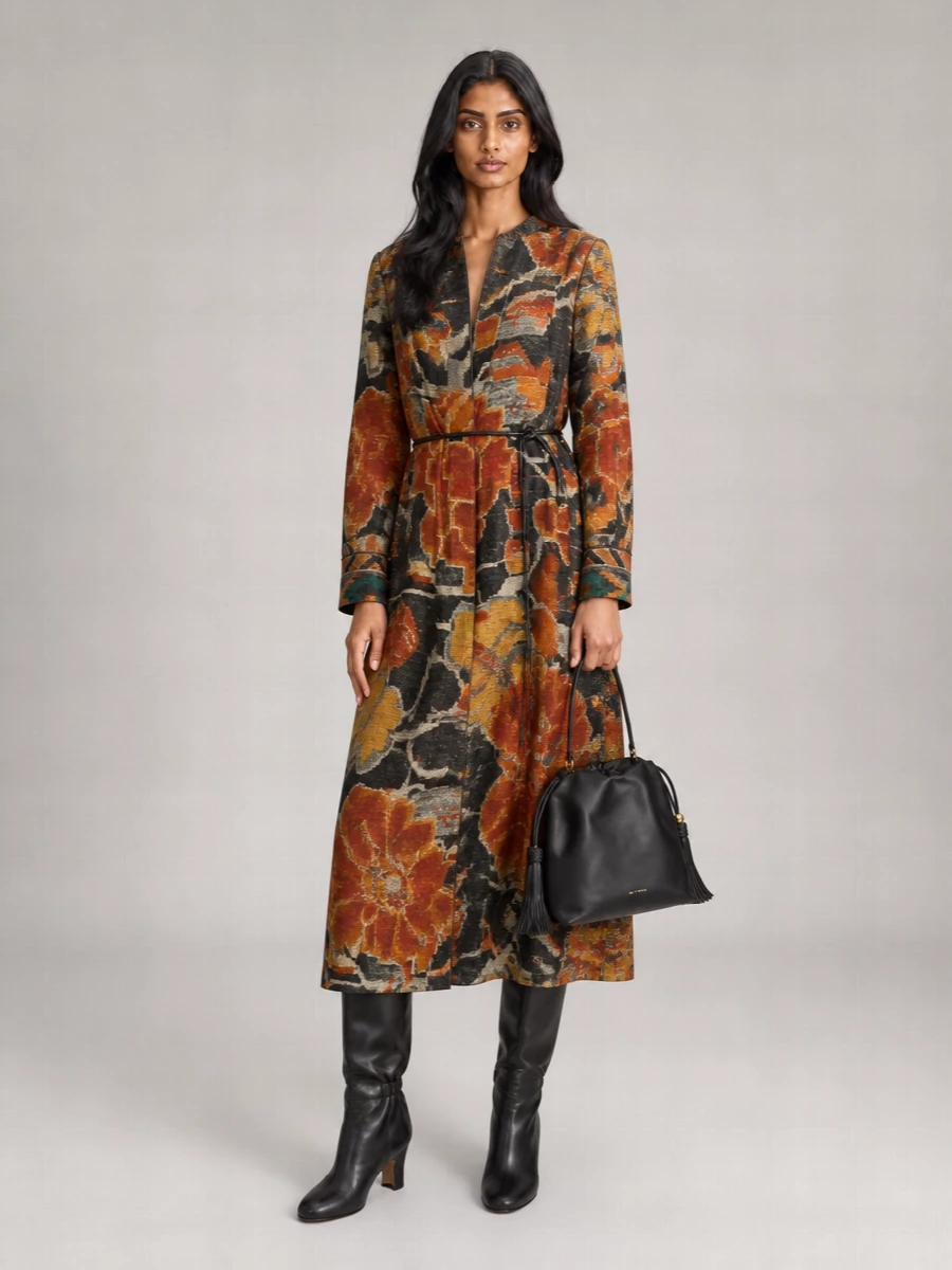 Ferragamo Leather Ruched Knee-High Boots