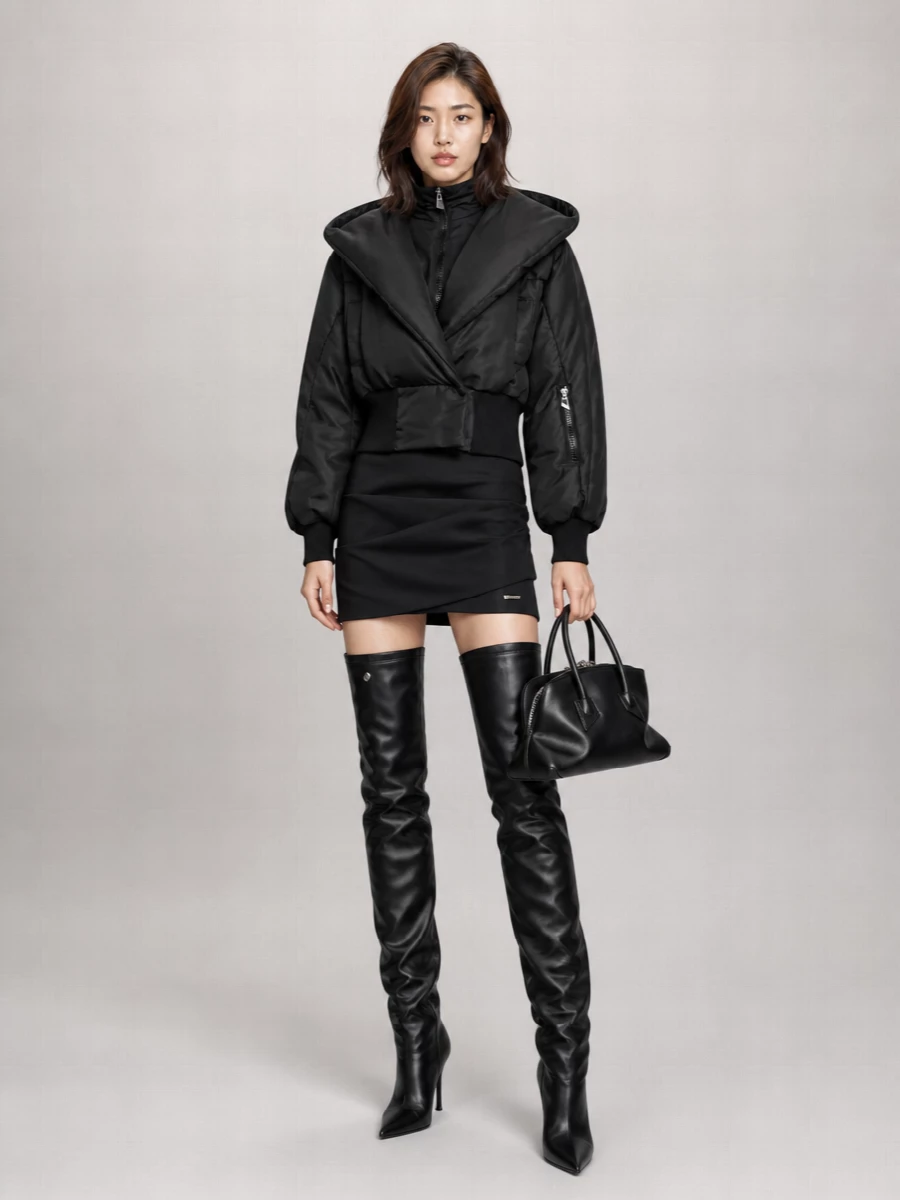 The Attico Quilted Puffer Jacket