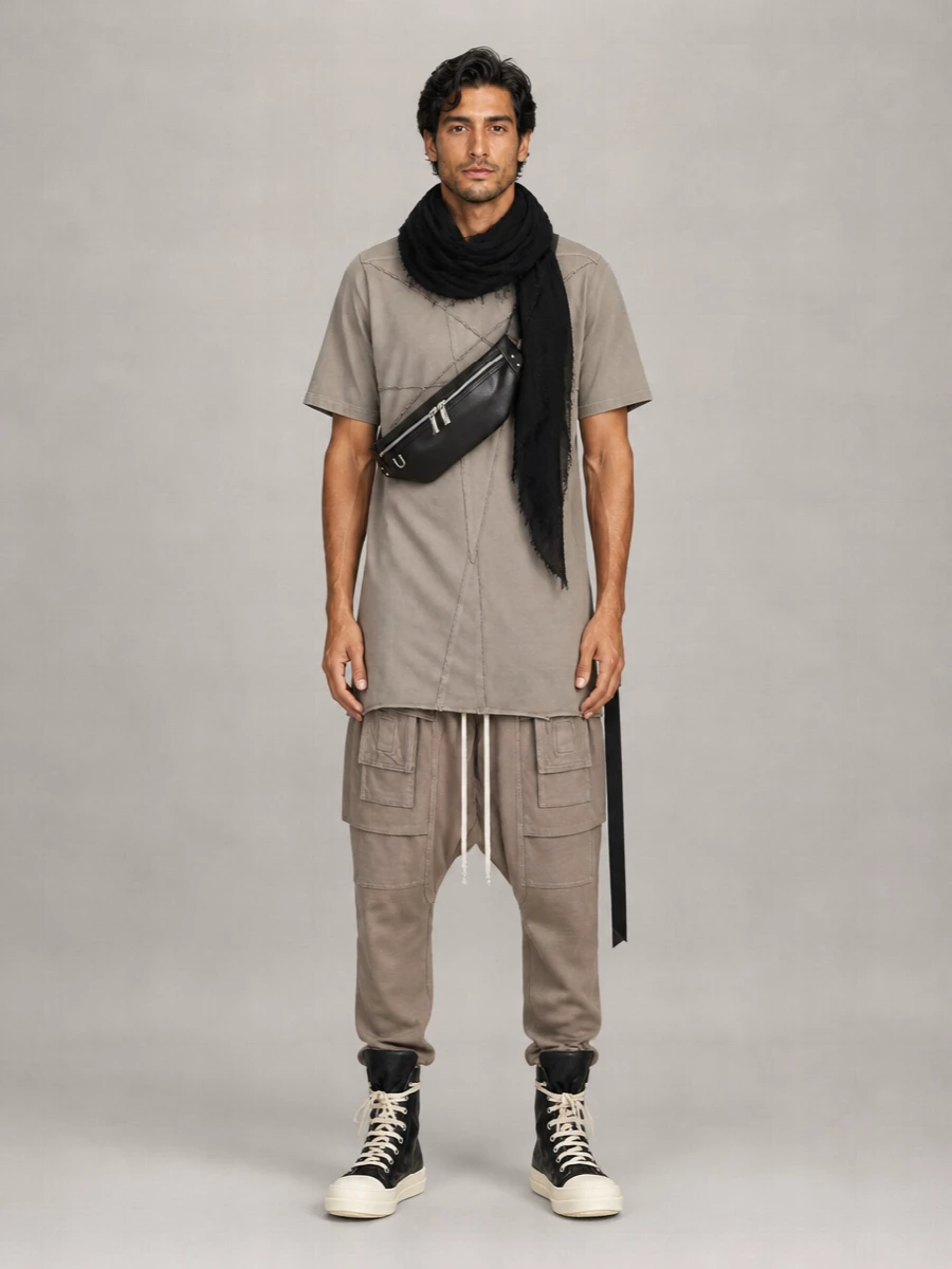 Rick Owens Drkshdw Canvas Boots