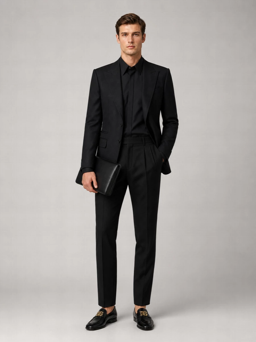 Dolce&Gabbana Wool Blend Single-Breasted Blazer