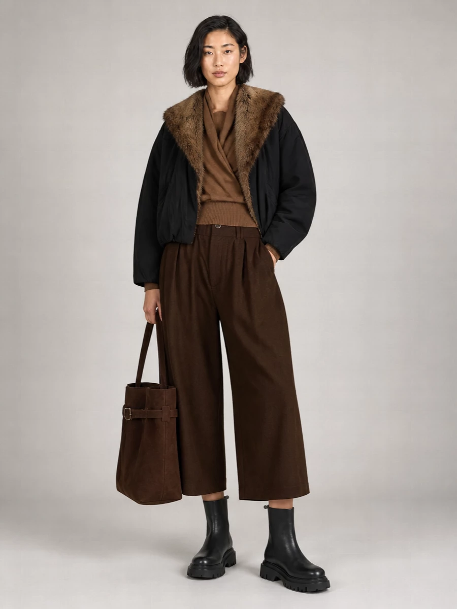 Manu Atelier Everyday Suede Shoulder Bag