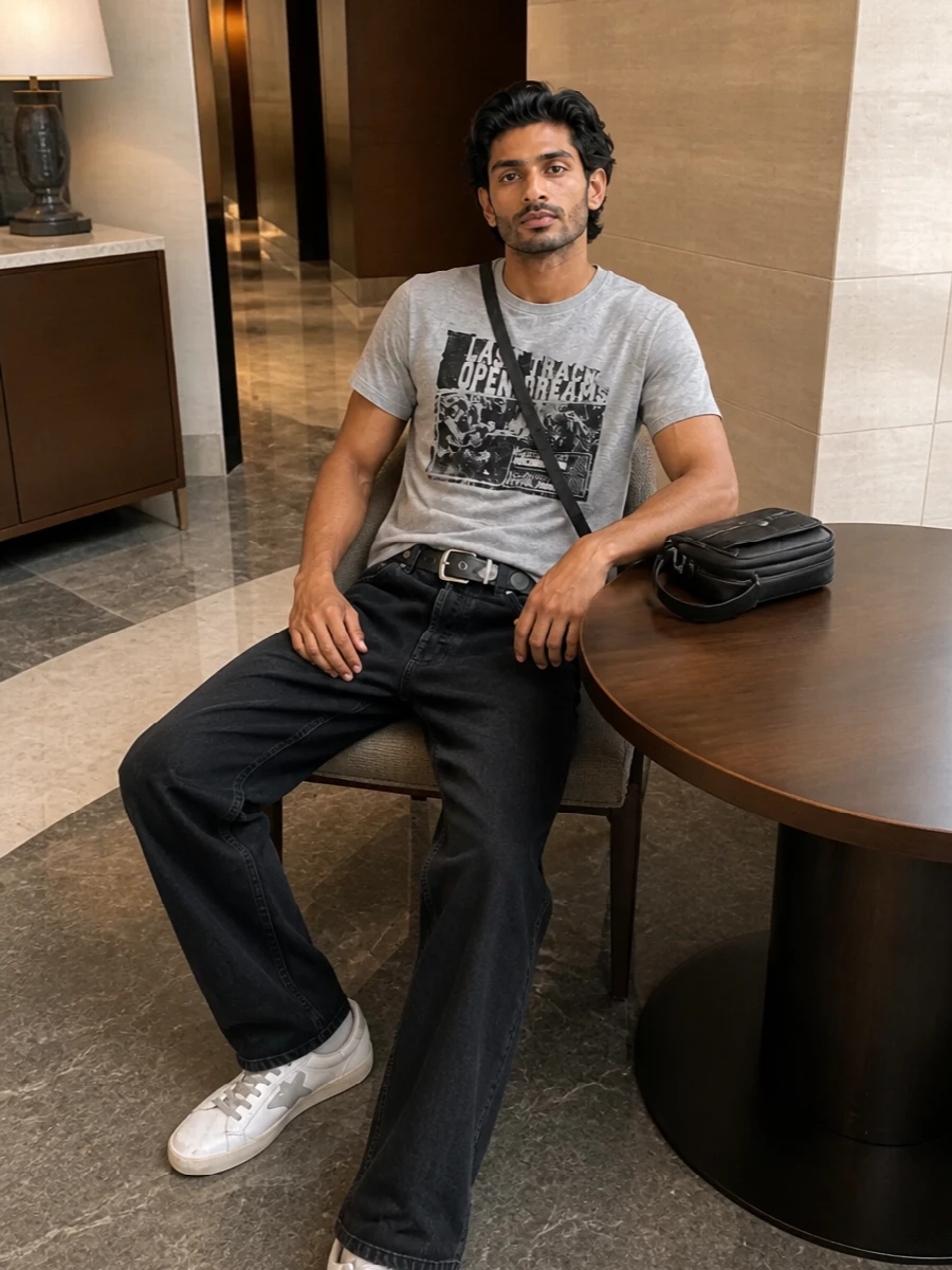 Golden goose tee black jeans gucci crossbody