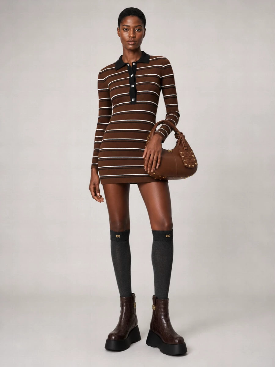 Ganni Leather Ankle Boots
