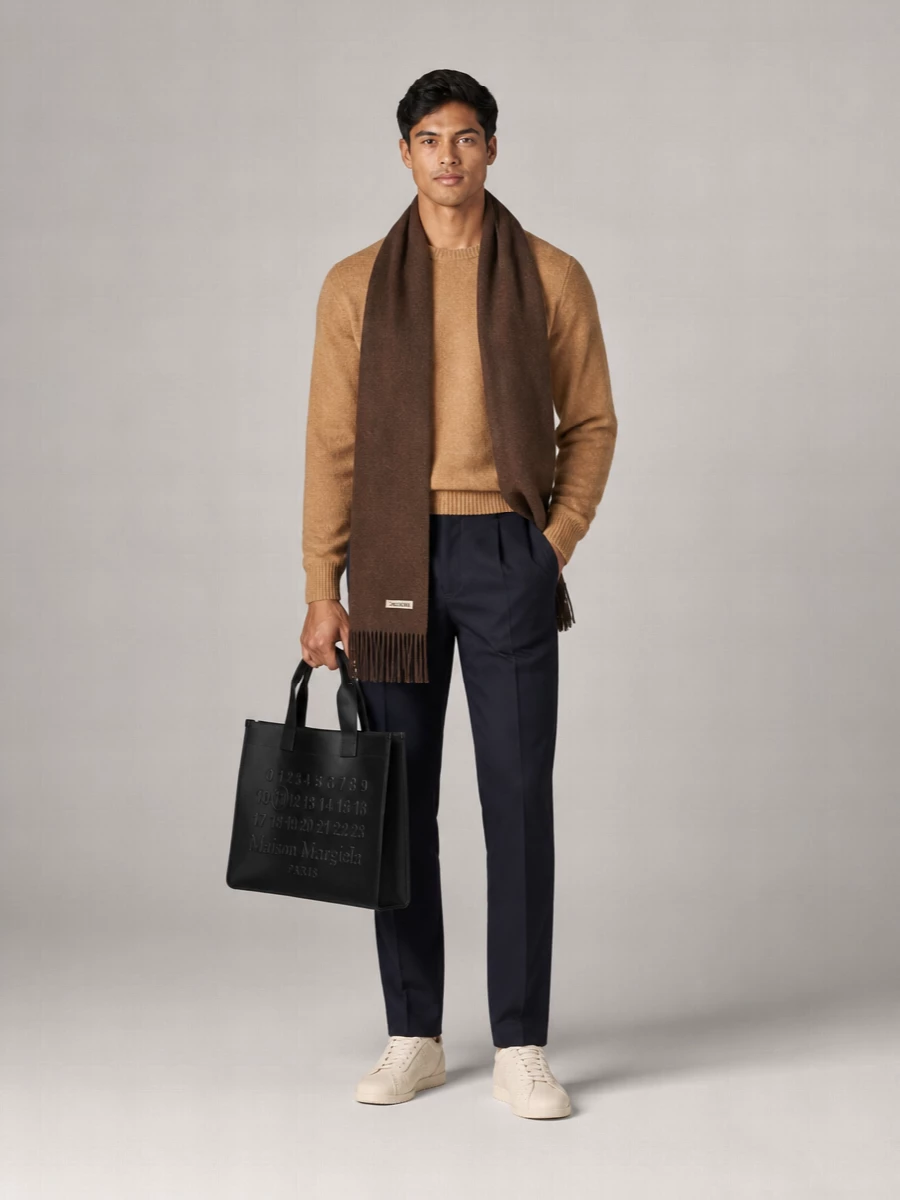 Ami Paris Alpaca Wool Relaxed-Fit Crewneck Sweater