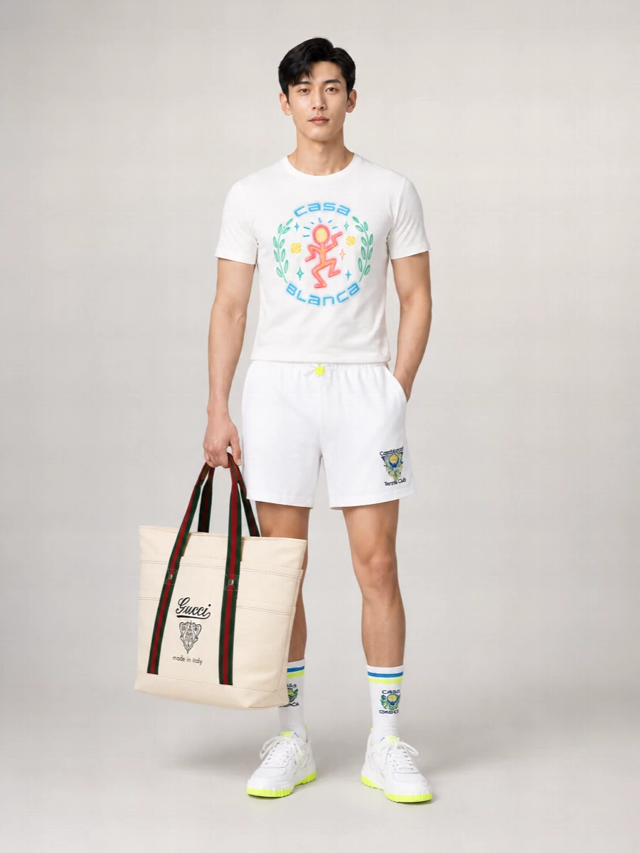 Casablanca Printed Cotton Short-Sleeve T-Shirt