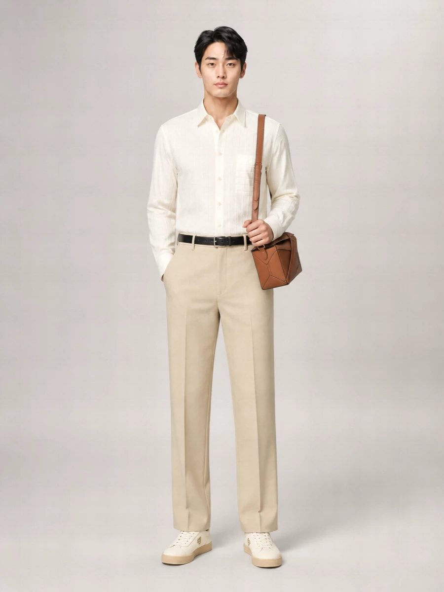 Jacquemus Striped Long-Sleeve Shirt