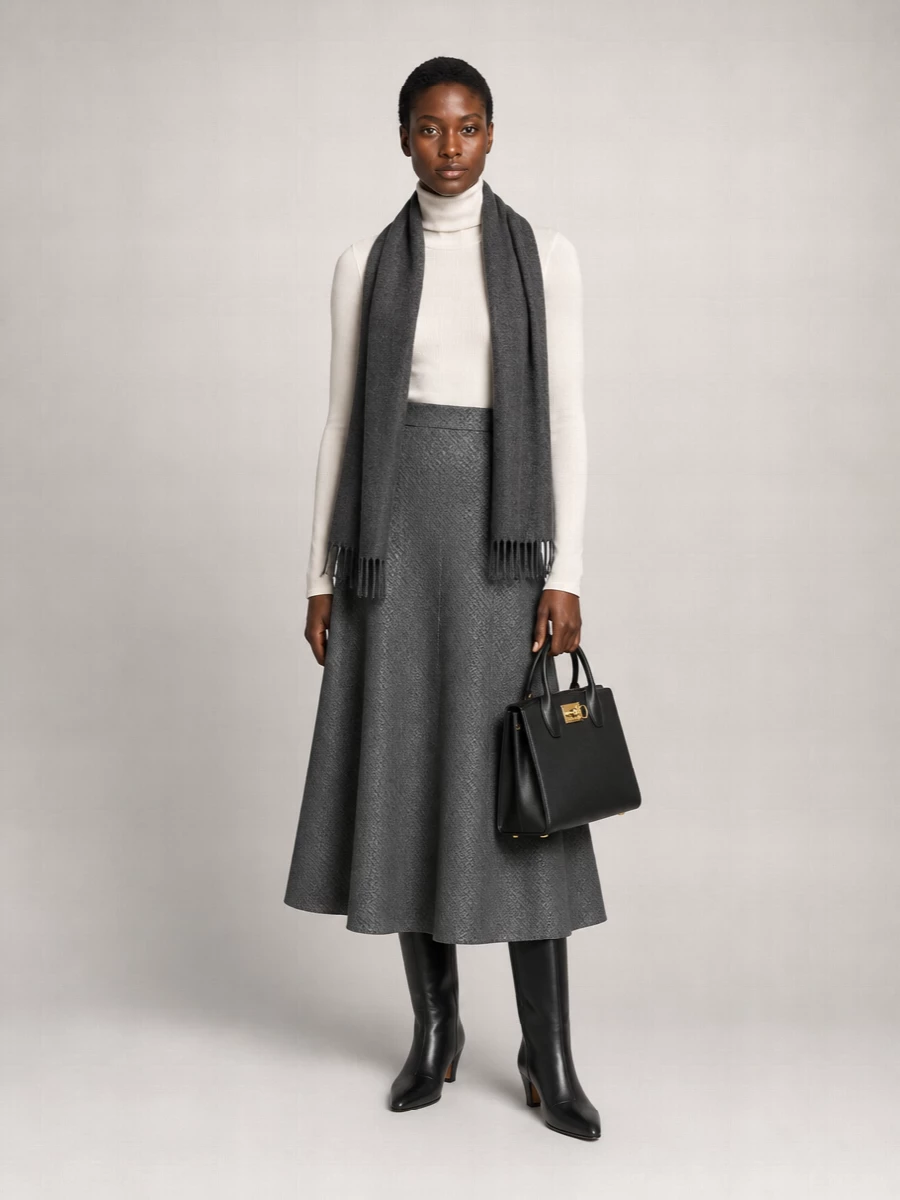Ferragamo Studio Bag Leather Shoulder Bag