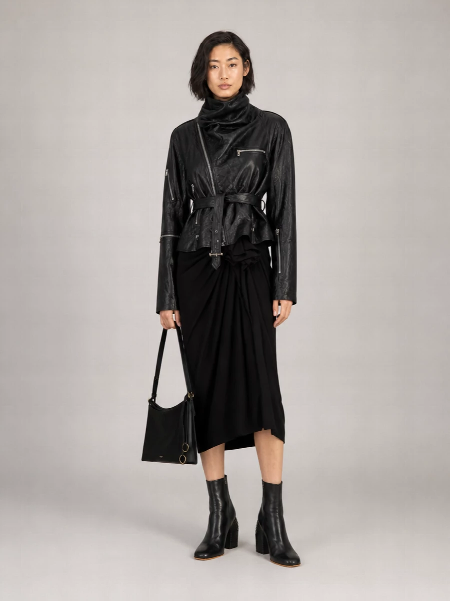Off-White Leather Ankle Boots