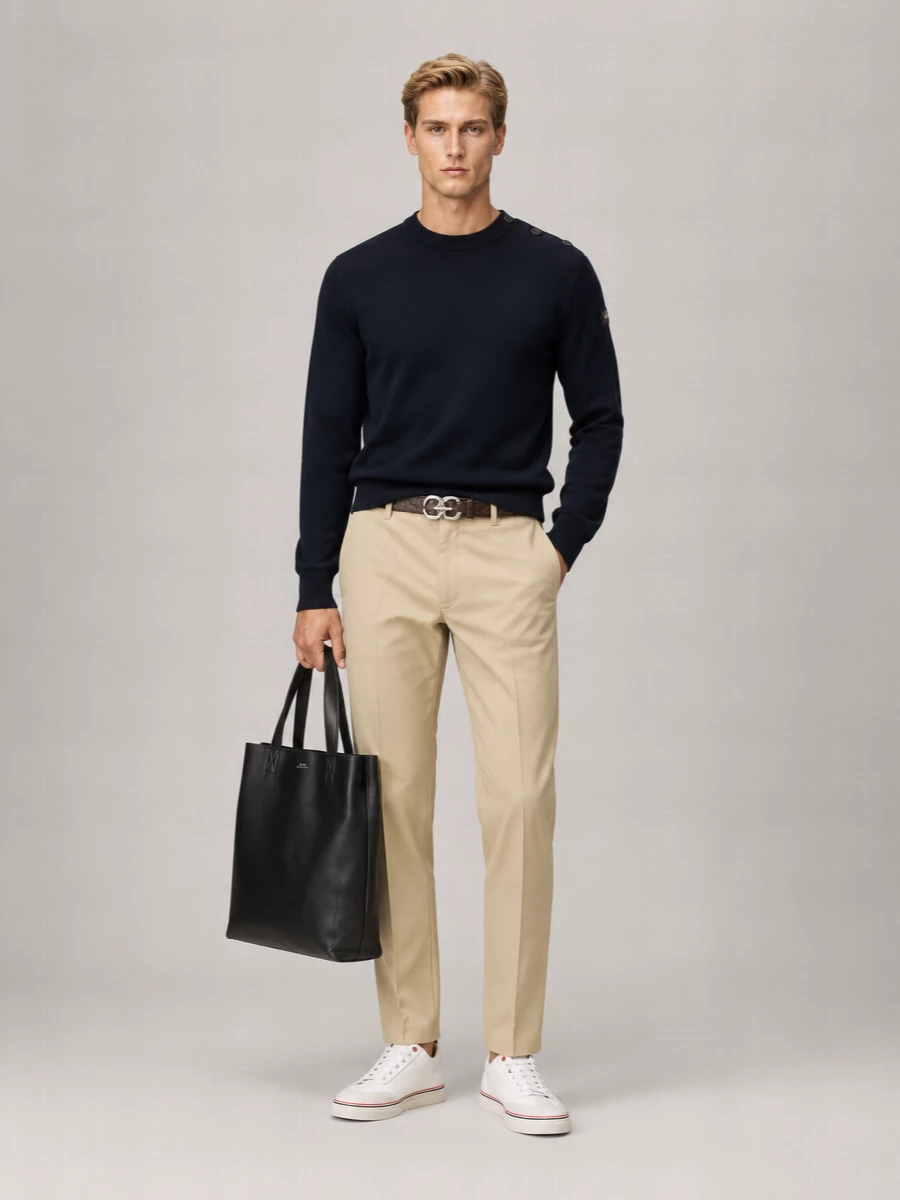 Paul & Shark Virgin Wool Crew-Neck Sweater