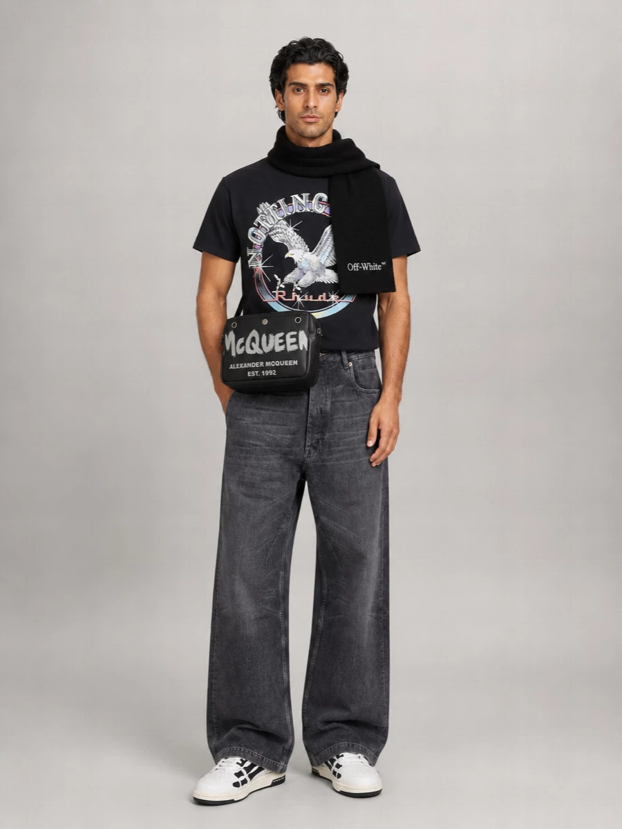 Rhude Cotton Printed Crew-Neck Short-Sleeve T-Shirt
