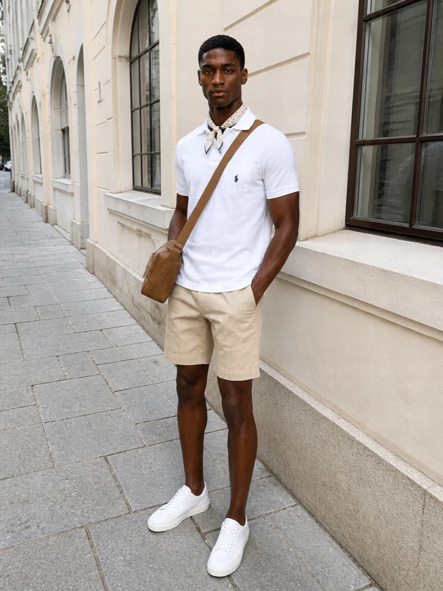 Polo ralph lauren polo stone chino shorts outfit