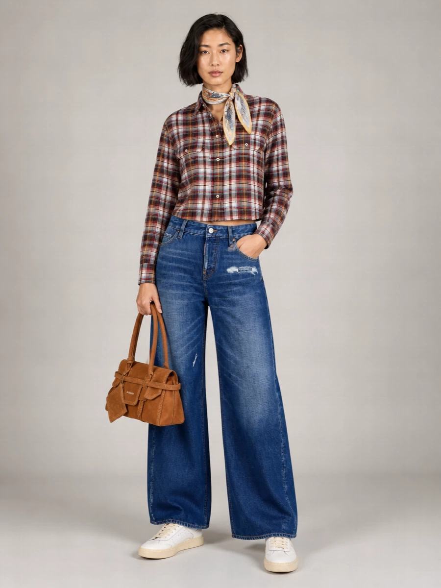 Dsquared2 Linen Checked Shirt