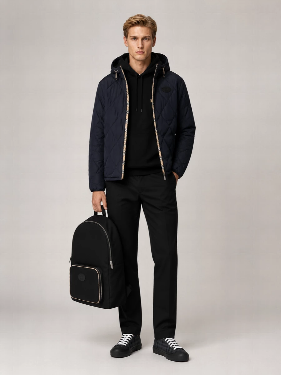 Burberry Quilted Hooded Padded Jacket
