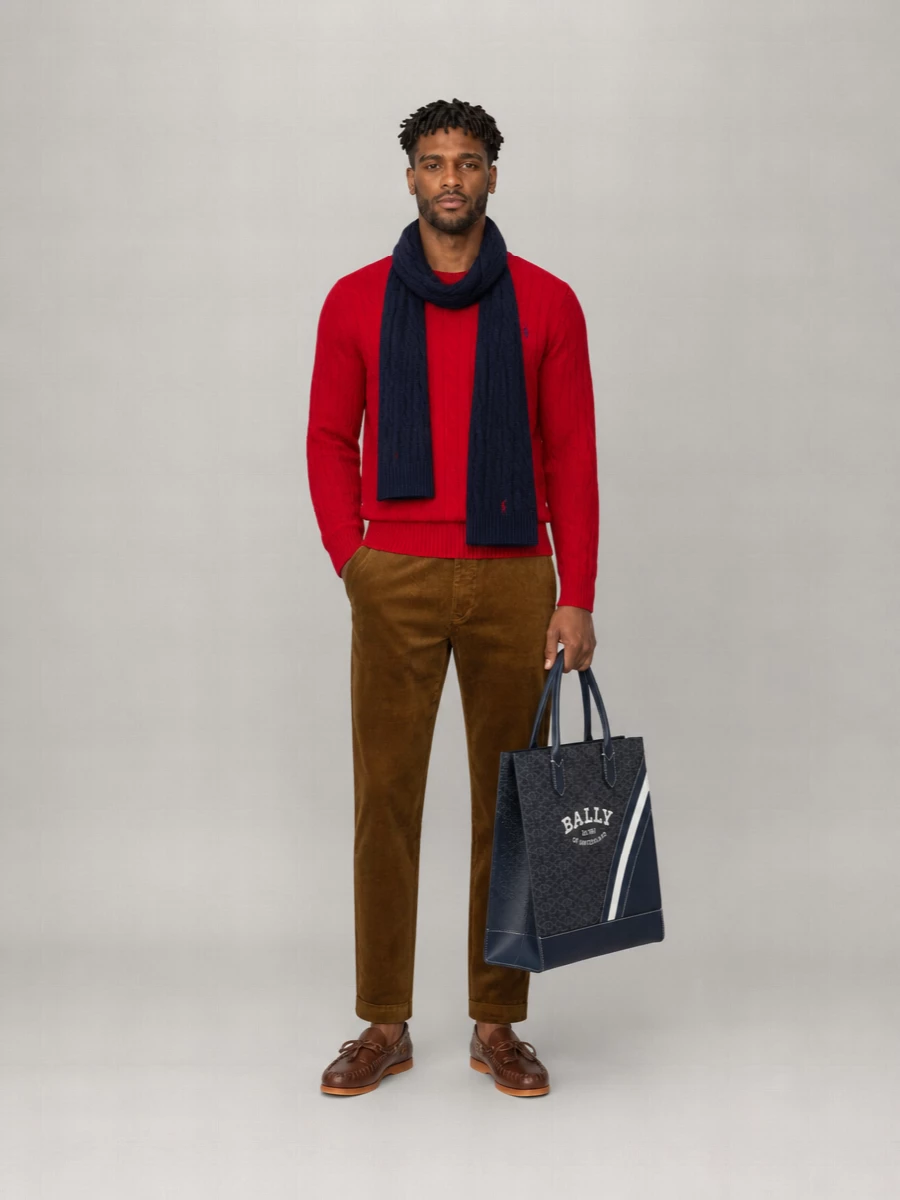 Polo Ralph Lauren Cable-Knit Wool-Cashmere Crew-Neck Jumper