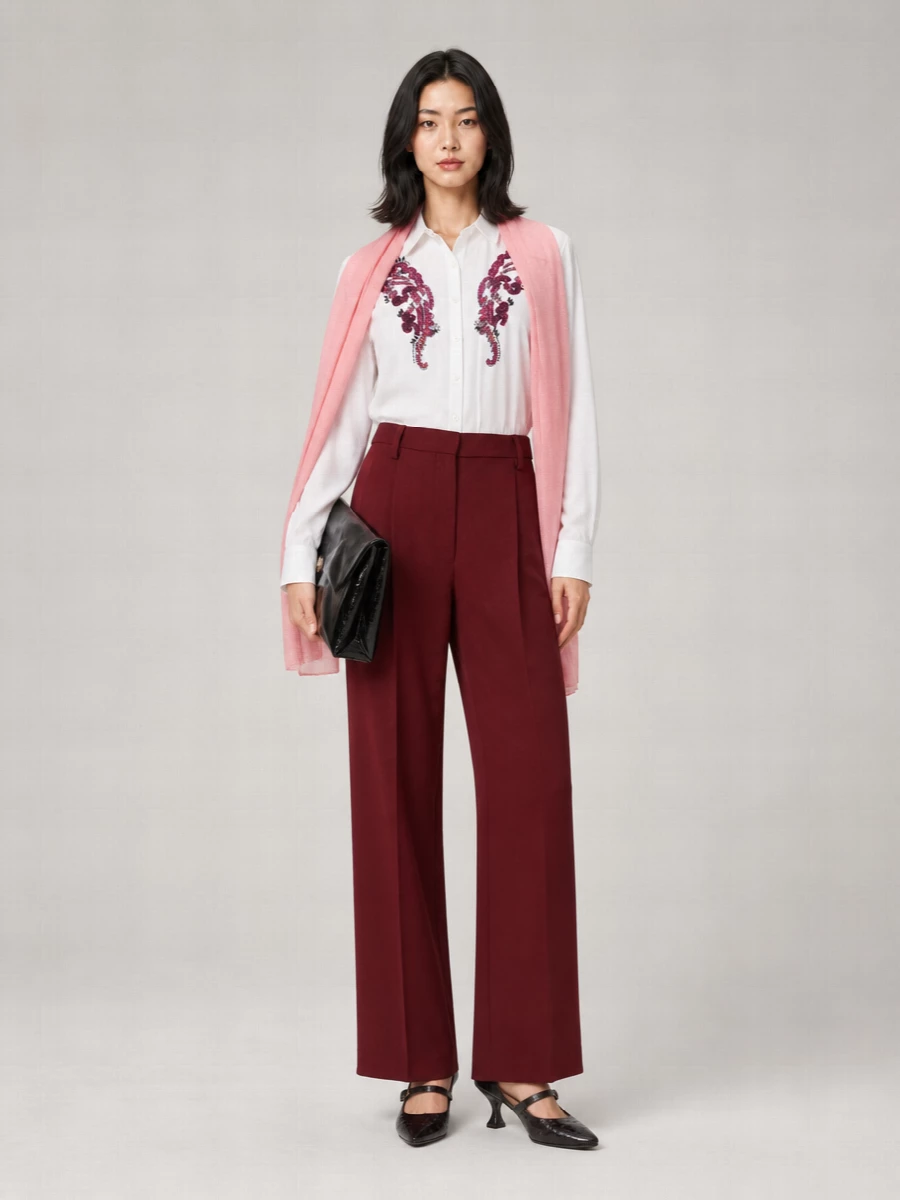 Dries Van Noten embroidered oversized cotton shirt
