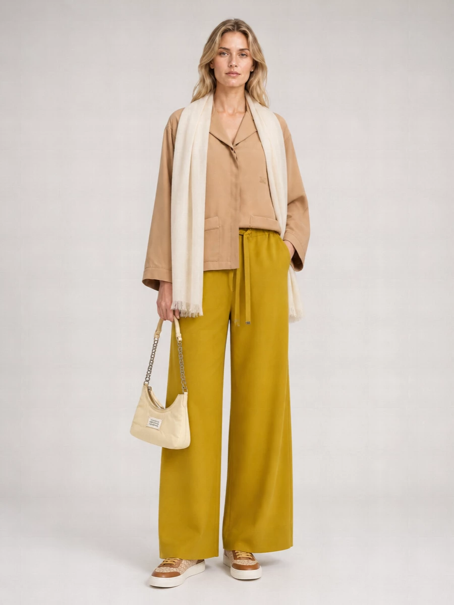 S Max Mara Linen Loose Trousers