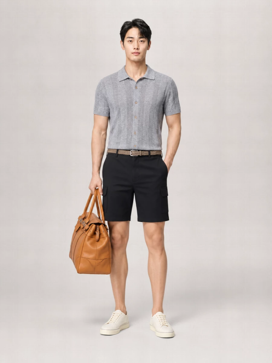 Brunello Cucinelli Cashmere Blend Cargo Bermuda Shorts