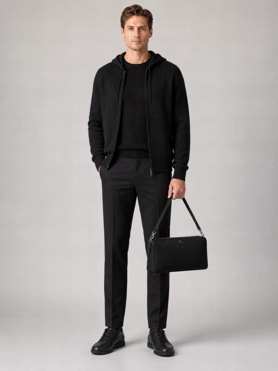 Fendi Cashmere Hooded Jacket
