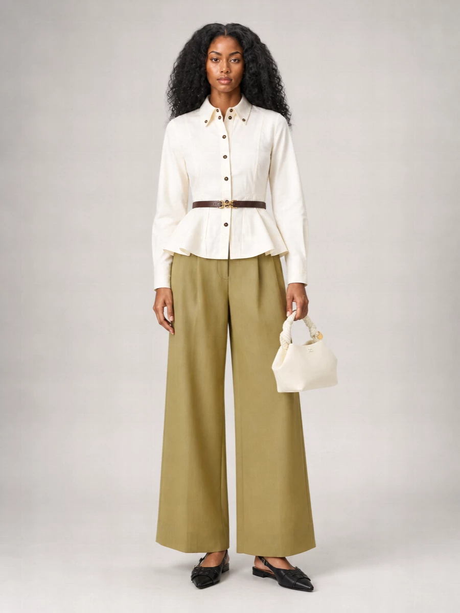 Ganni Peplum Shirt