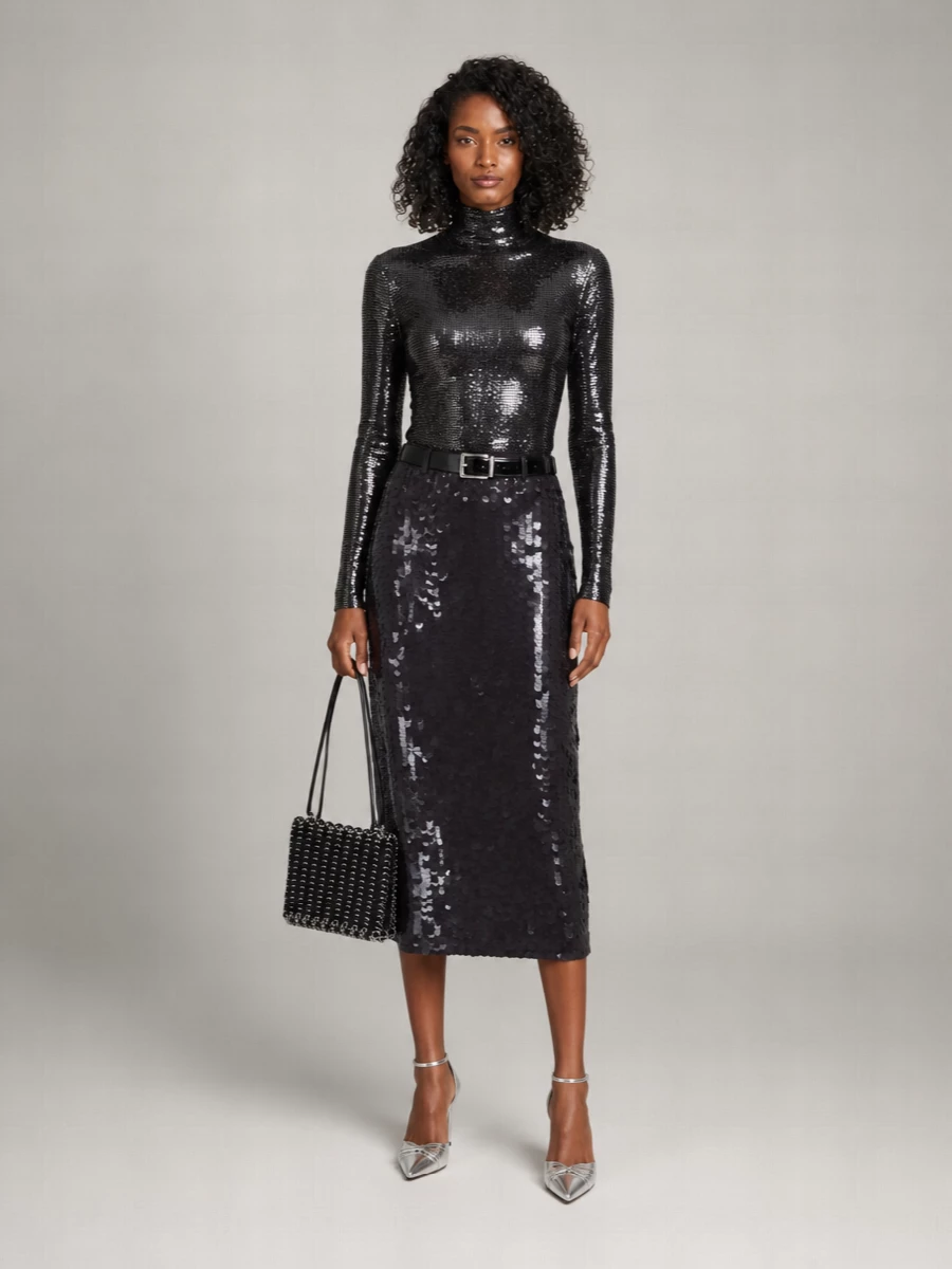 Parosh Knee-Length Fitted Skirt