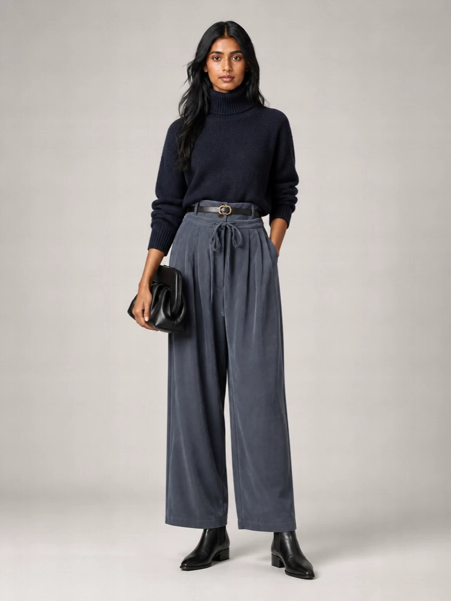 Alysi Wide-Leg Trousers
