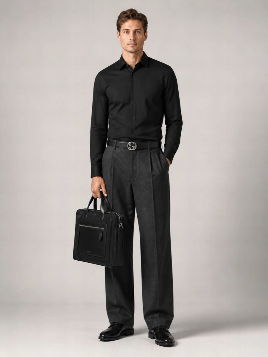 Giorgio Armani Cotton Slim-Fit Dress Shirt