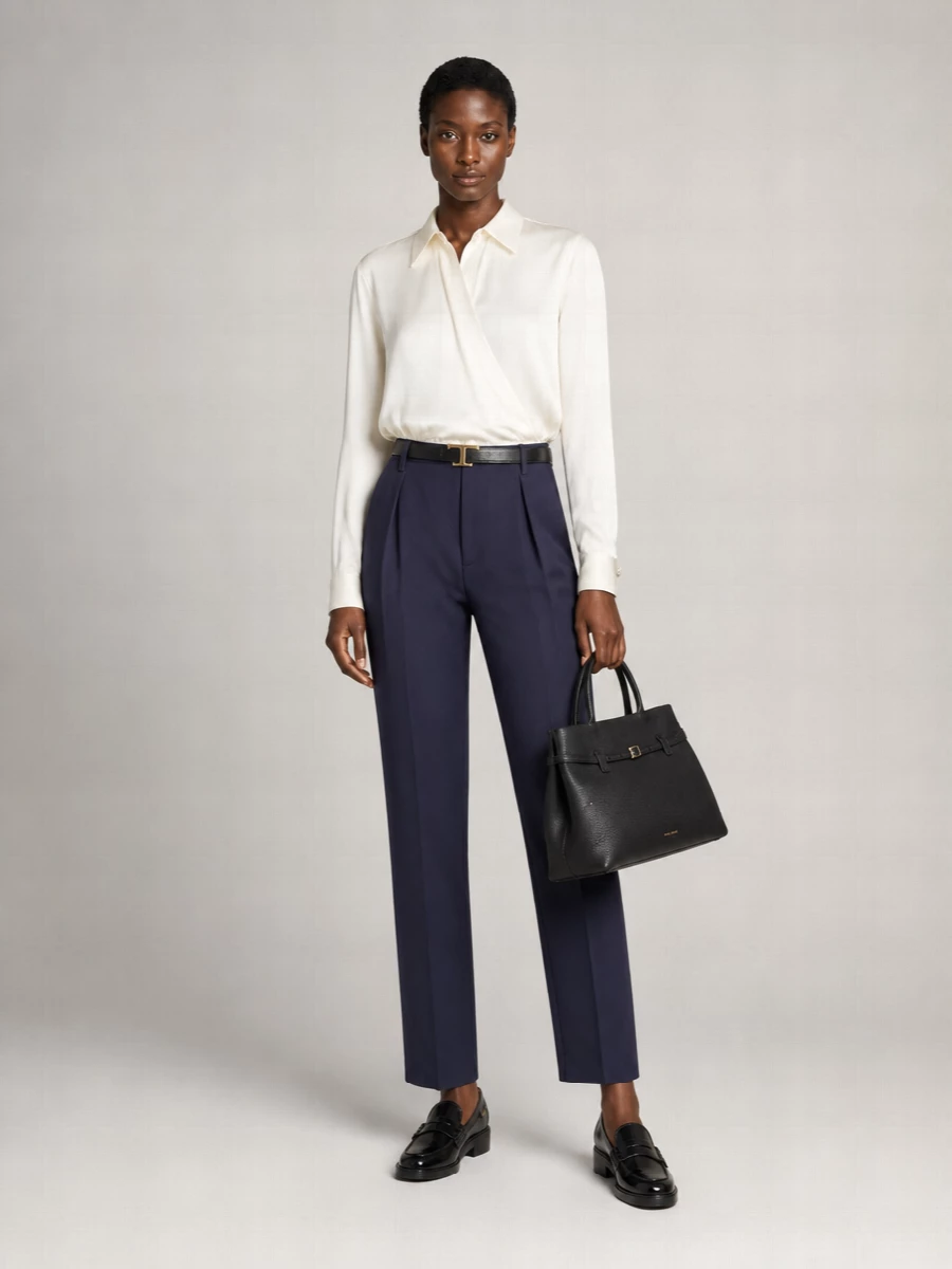 Semicouture Wide-Leg Suit Trousers
