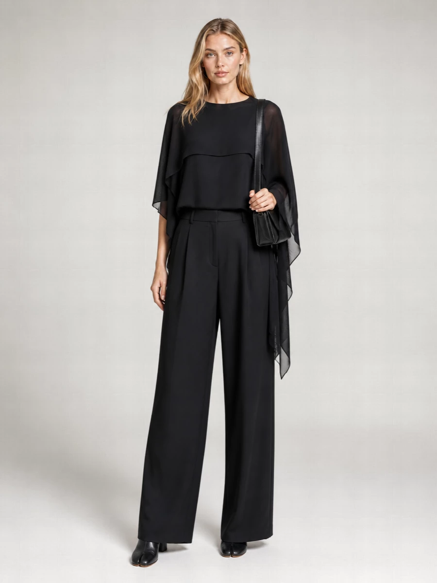 Mm6 Maison Margiela Asymmetric Draped Blouse
