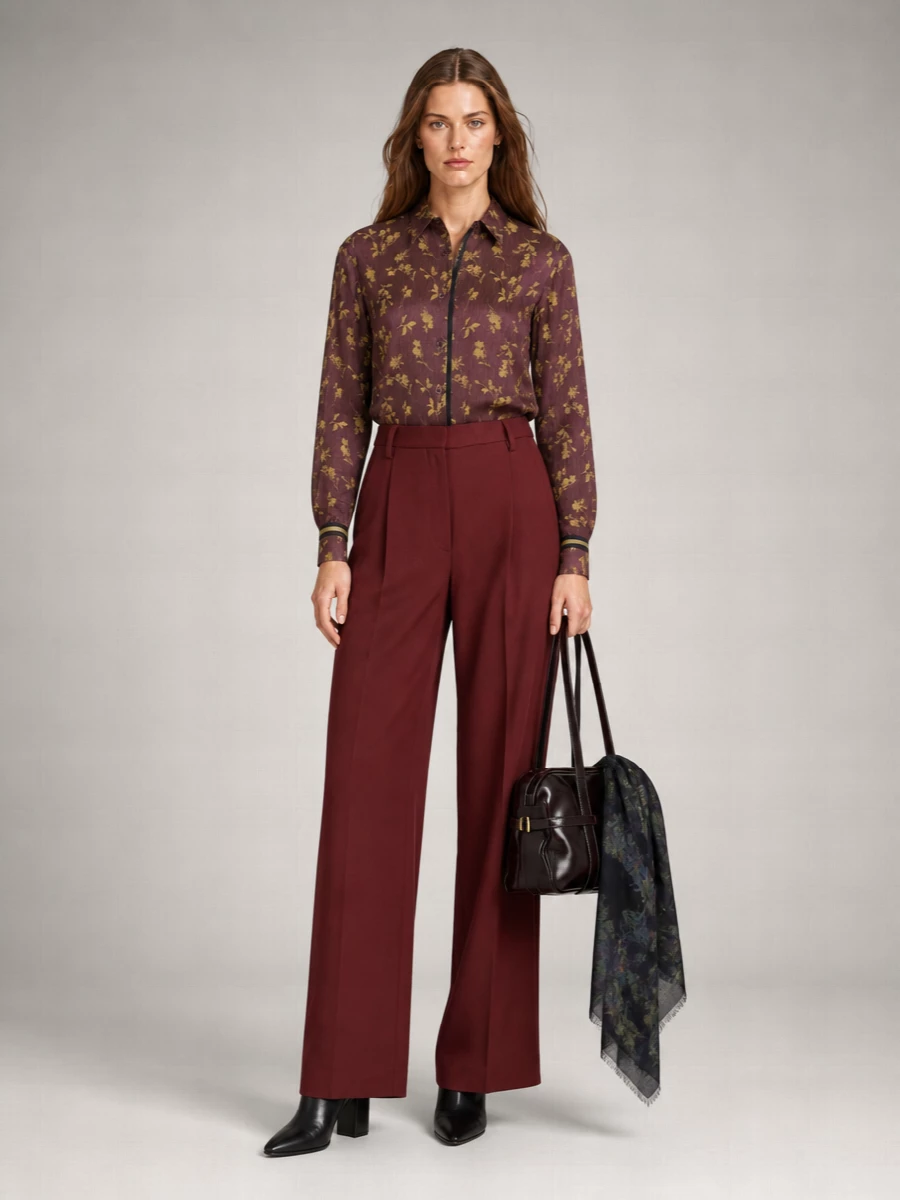 Dries Van Noten Floral-Jacquard Long-Sleeve Shirt