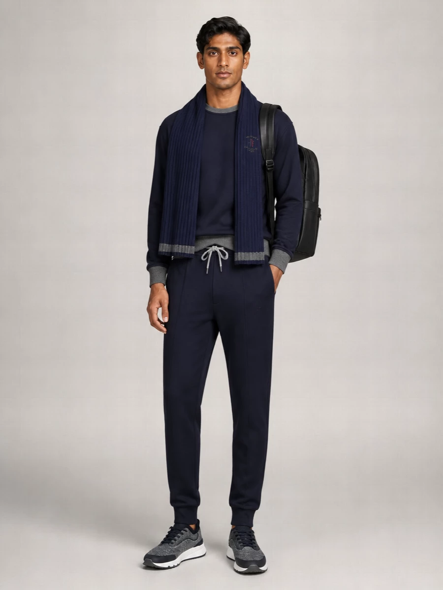 Brunello Cucinelli Cotton Logo-Embroidered Long-Sleeve Sweatshirt
