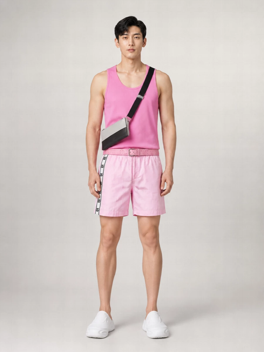 Dolce&Gabbana Logo-Stripe Swim Shorts