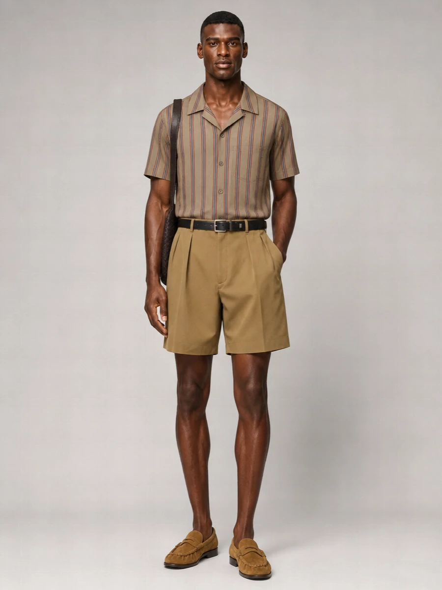 Saint Laurent Striped Cupro Shirt