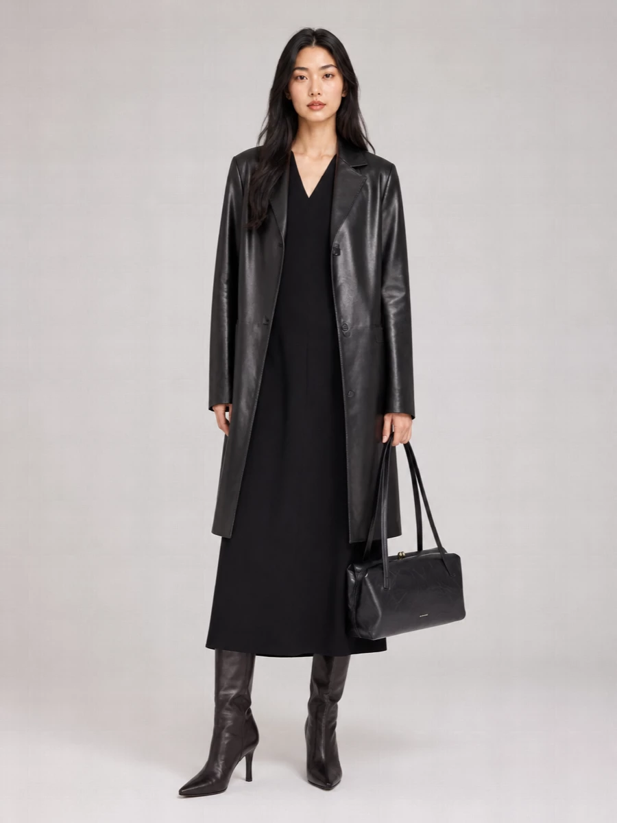 Jil Sander leather coat