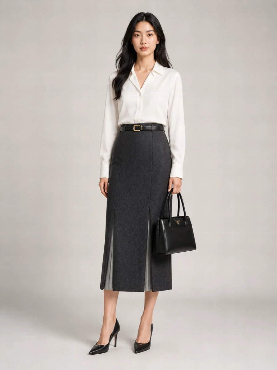 Prada wool pencil skirt