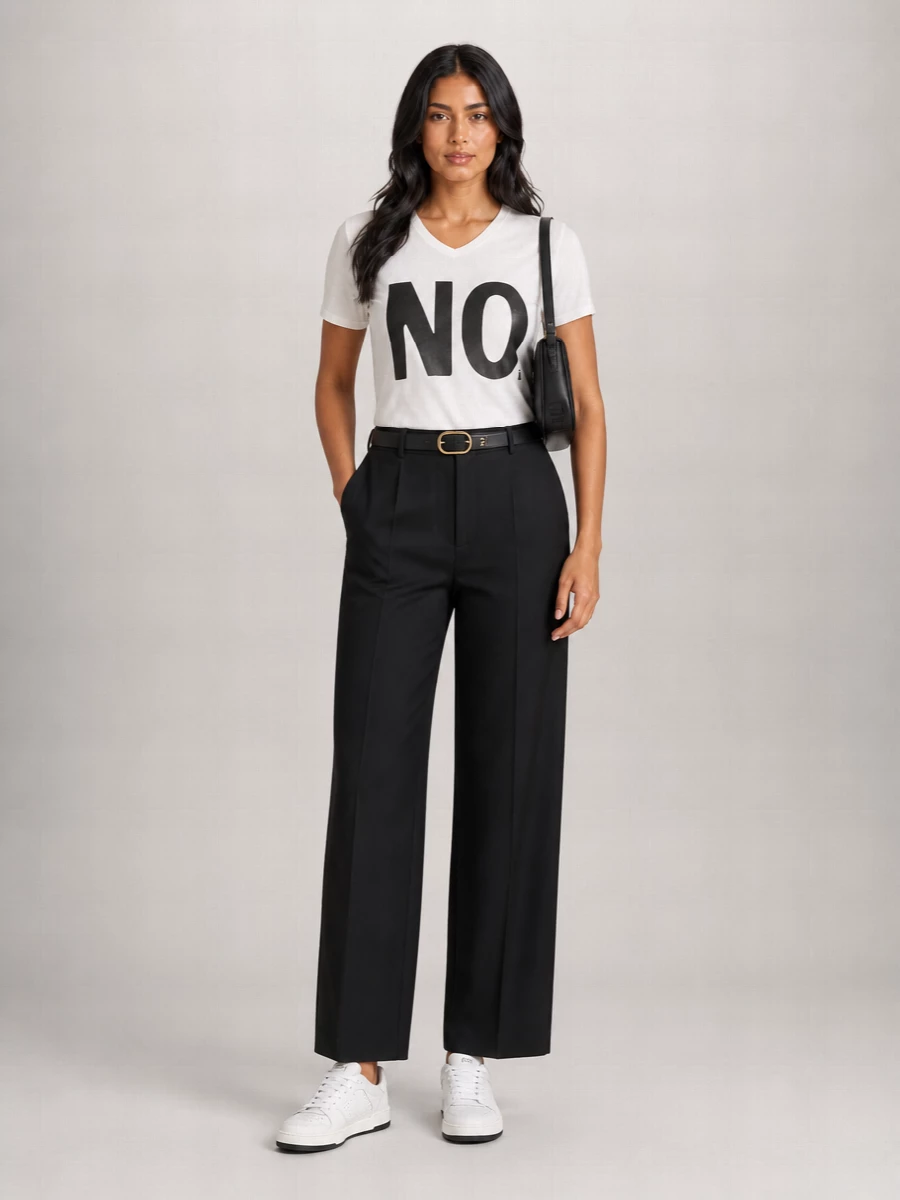 Fendi Cotton V-Neck Short-Sleeve Logo-Print T-Shirt