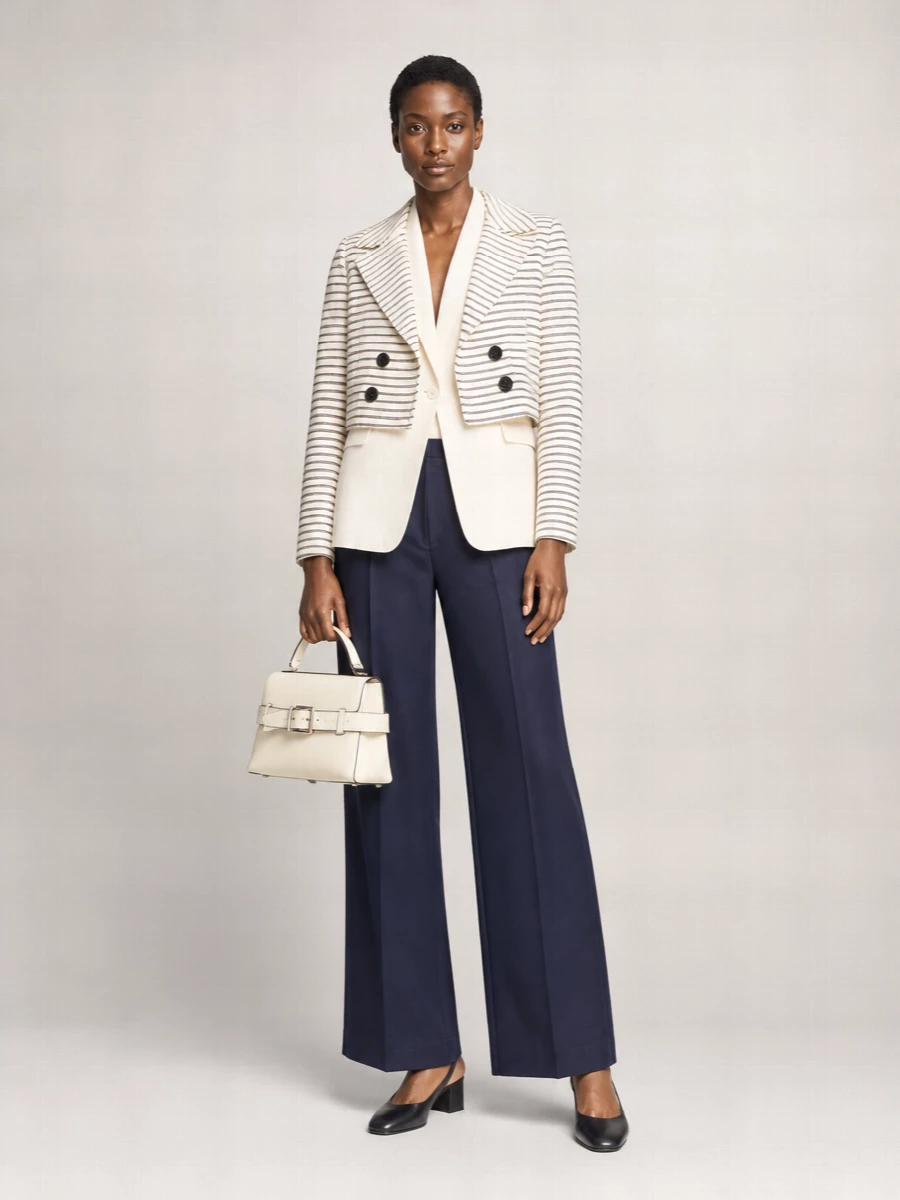 S Max Mara Cotton Double-Breasted Blazer