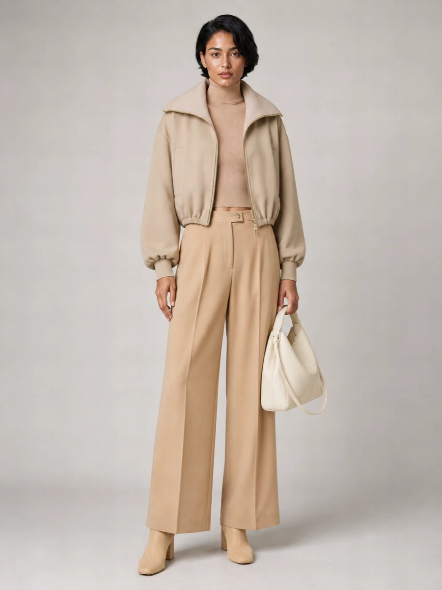 Sportmax virgin wool oversized bomber jacket