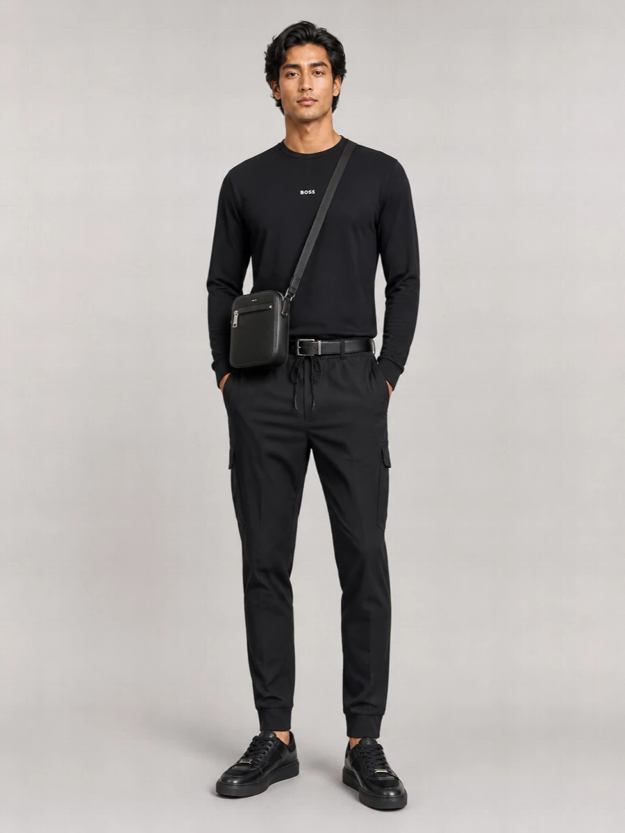 Boss Long-Sleeve Cotton T-Shirt