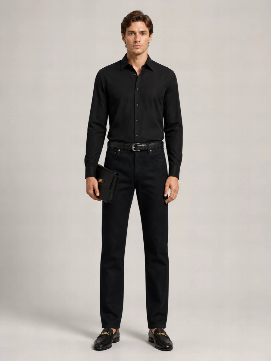 Versace Denim Straight-Leg Jeans