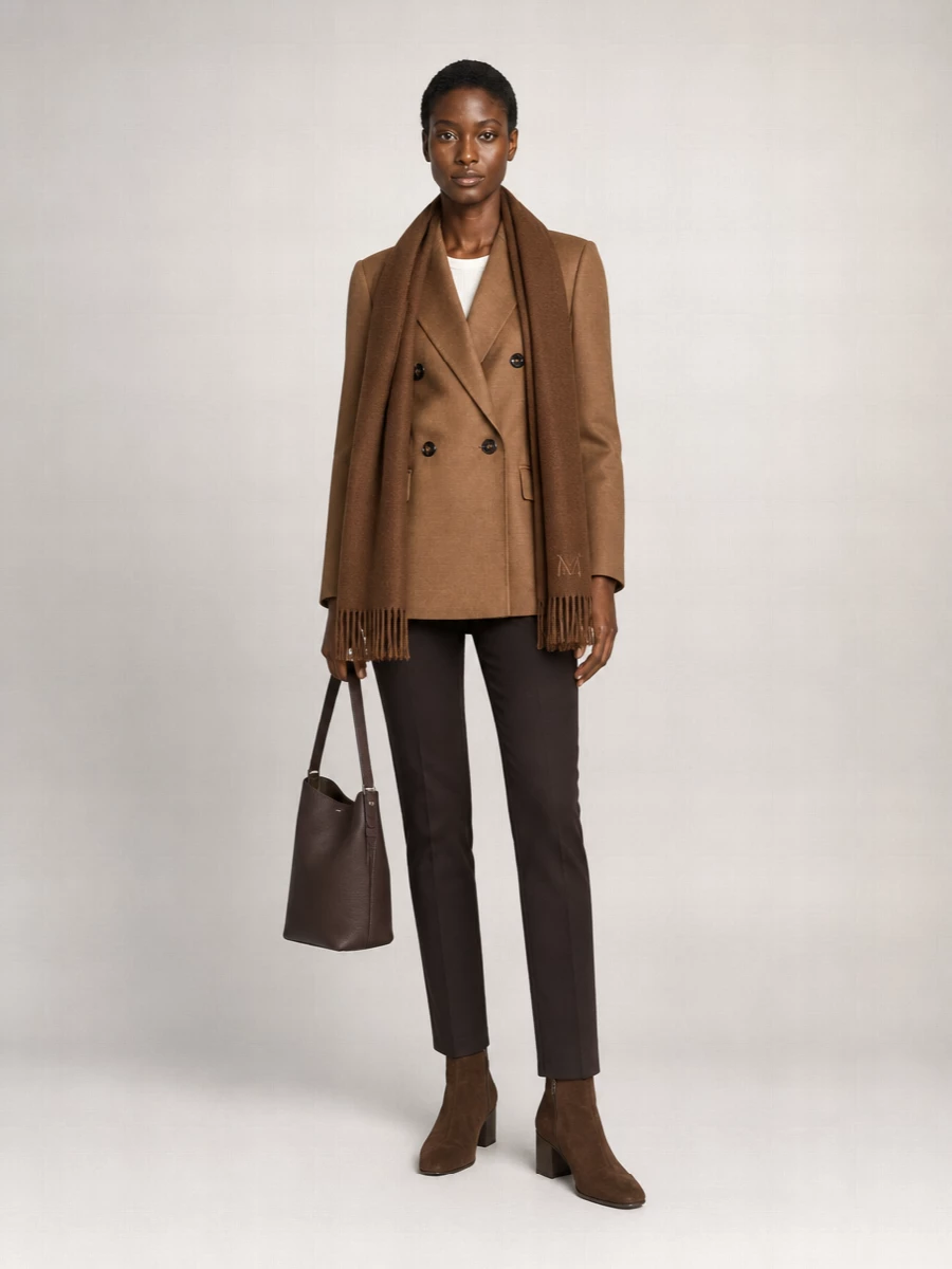 S Max Mara virgin wool double-breasted blazer