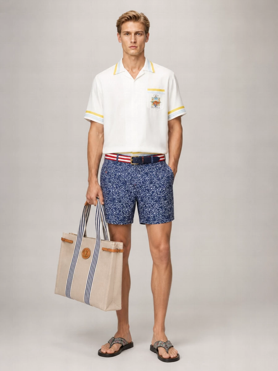 Kiton Printed Swim Shorts