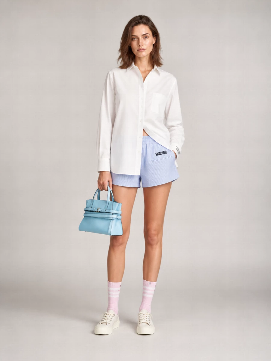Moschino Poplin Knee-Length Shorts